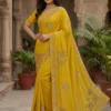 RRD 1010 Georgette Diamond Work Daily & Festival Wear Saree