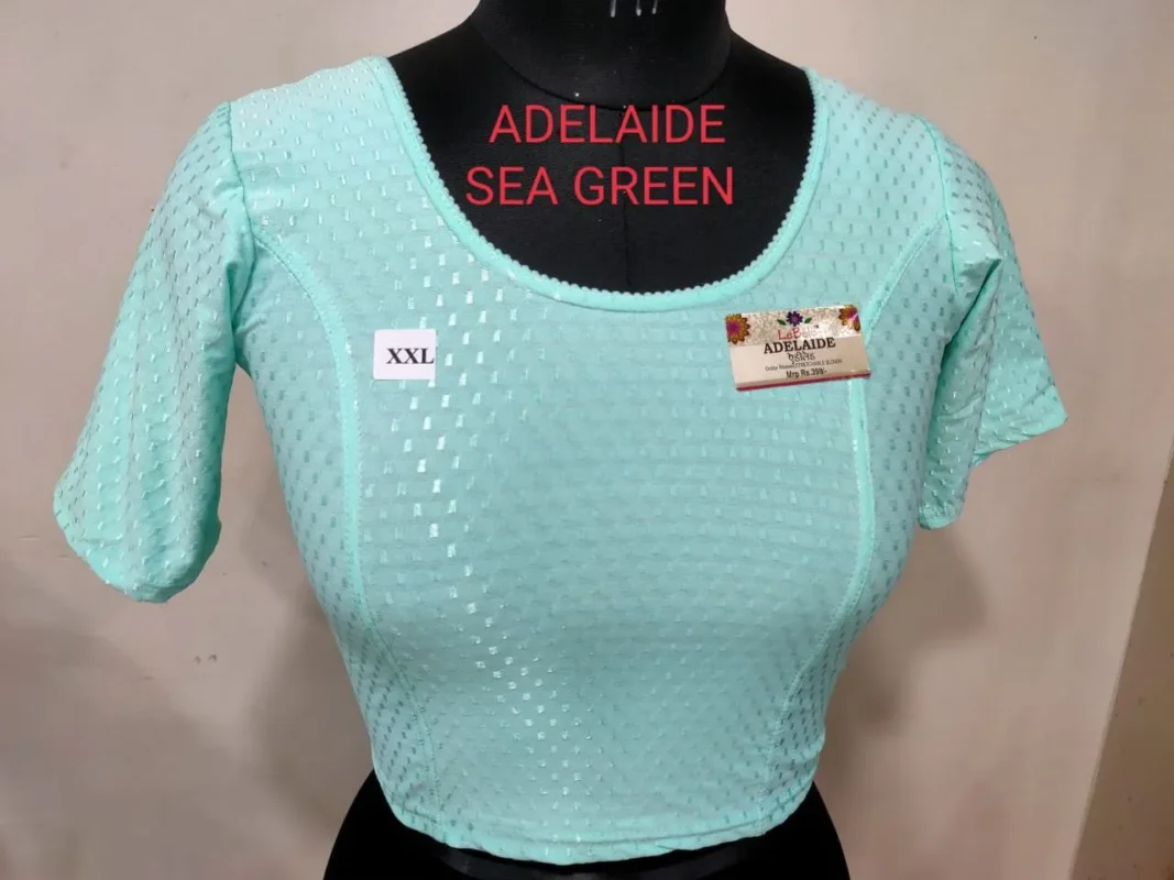 Beautiful Adelaide Dobby Weaving Work Stretchable Big Size Blouse Collection 2026