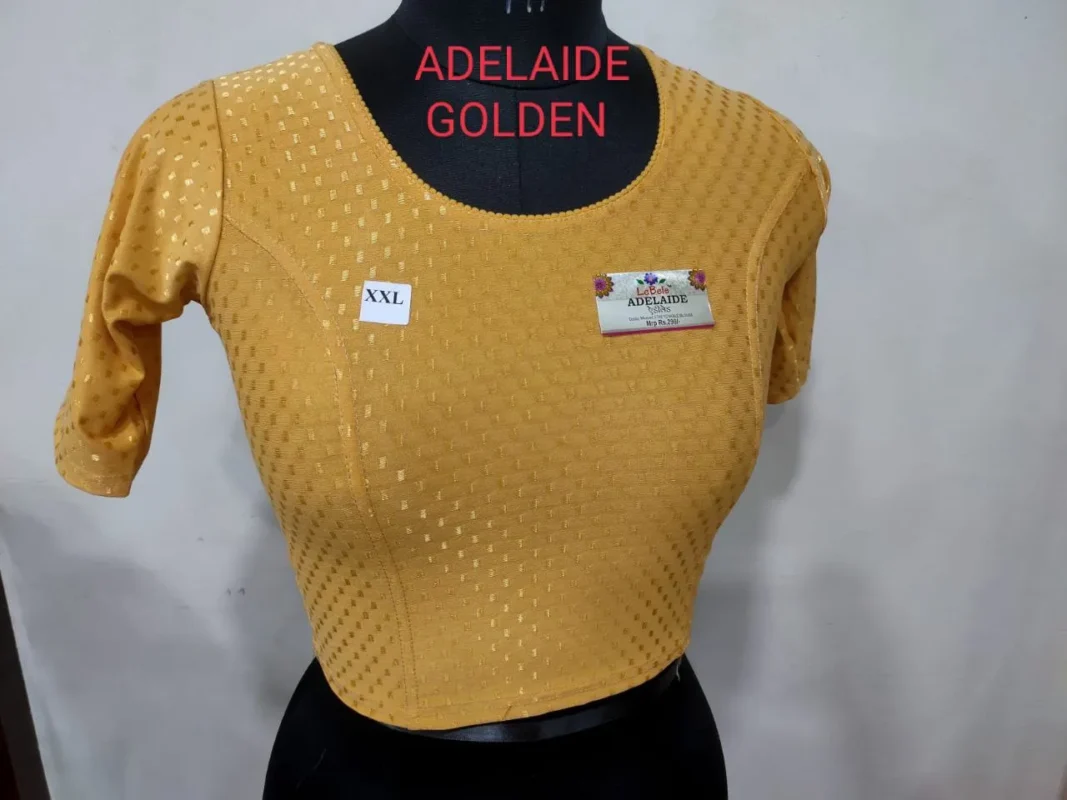 Beautiful Adelaide Dobby Weaving Work Stretchable Big Size Blouse Collection 2026