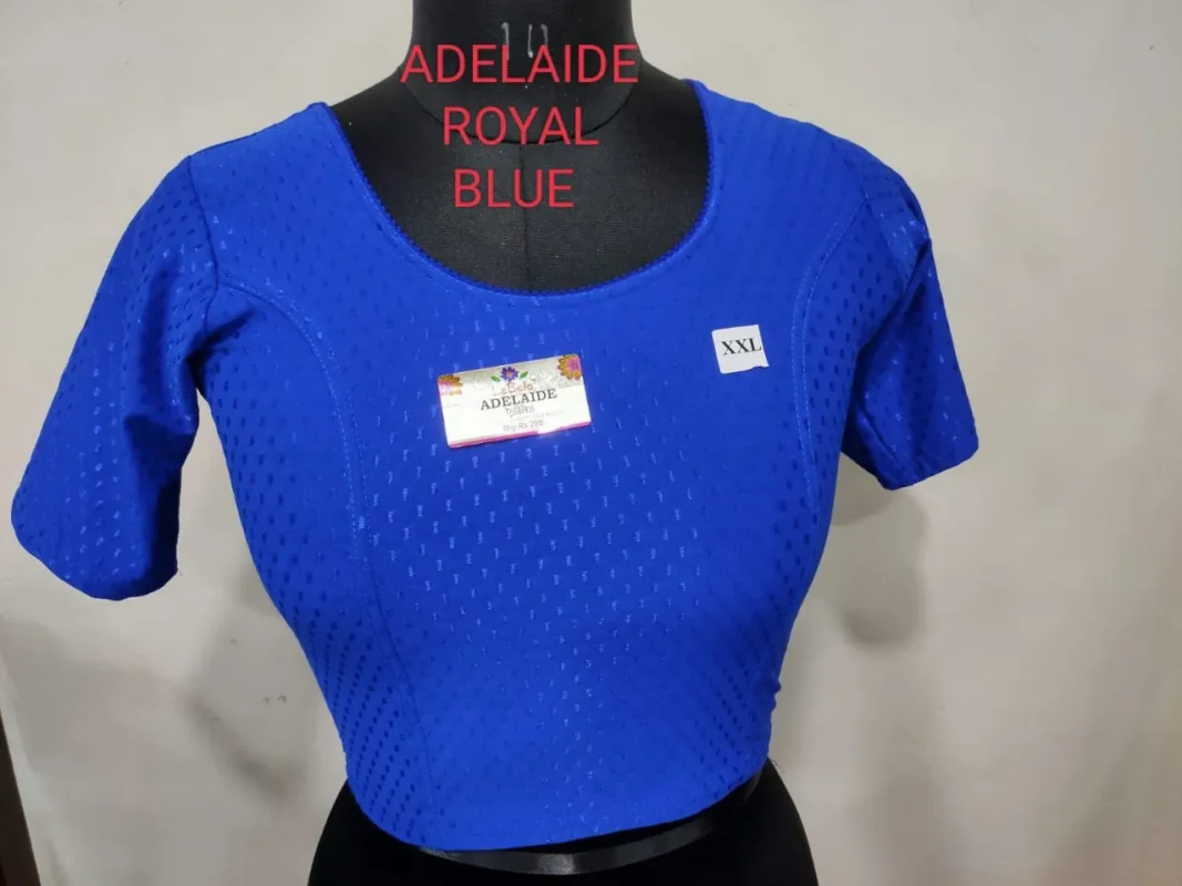 Beautiful Adelaide Dobby Weaving Work Stretchable Big Size Blouse Collection 2026