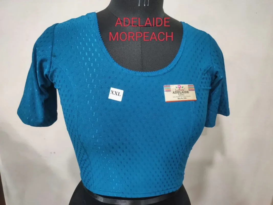 Beautiful Adelaide Dobby Weaving Work Stretchable Big Size Blouse Collection 2026