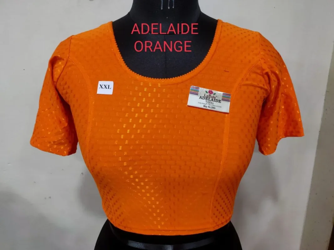 Beautiful Adelaide Dobby Weaving Work Stretchable Big Size Blouse Collection 2026