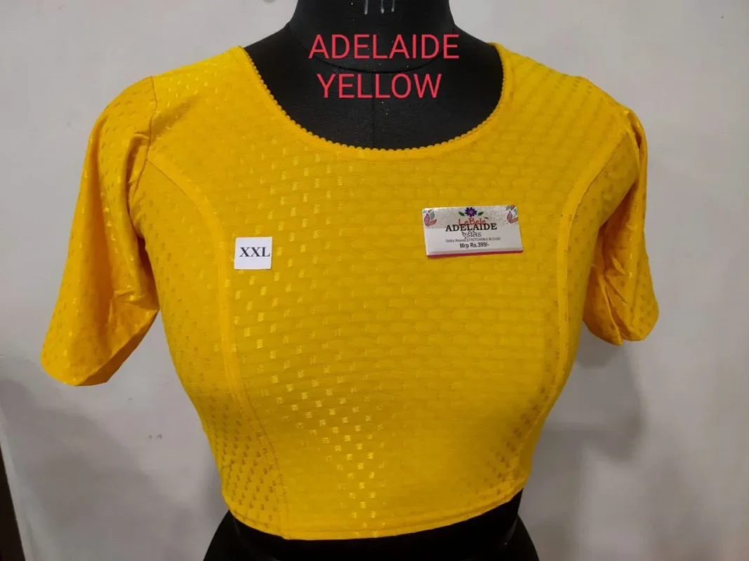 Beautiful Adelaide Dobby Weaving Work Stretchable Big Size Blouse Collection 2026