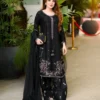 Sabina 543 Satin Glass Embroidery Thread Work Farshi Salwar Suit