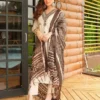ATQ Lilan Weaving Embroidery Work Office Wear Readymade Dress