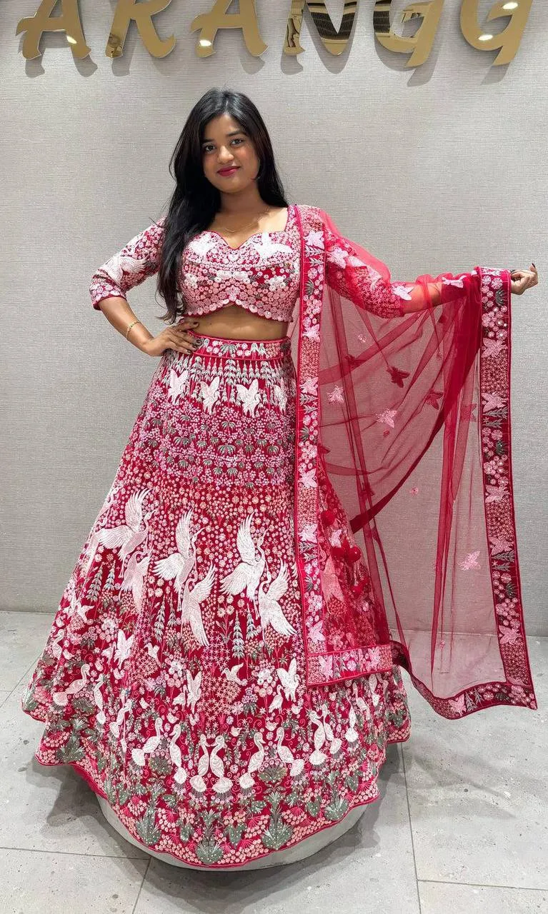 SBD 1774 Star Georgette Embroidery Work Party Wear Lehenga Choli
