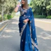 Kiara Manali Rangoli Silk Embroidery Party Wear Saree