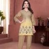 AEA 504 Premium Cotton Schiffli Work Daily Wear Co Ord Set