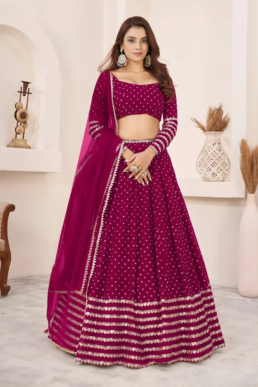 Zeel 5074 Georgette Embroidery Work Lehenga Choli Exporters in India