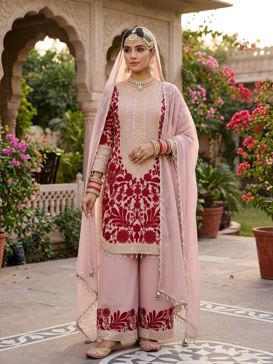 Sabina 5354 Georgette Embroidery Work Wedding Pakistani Collection