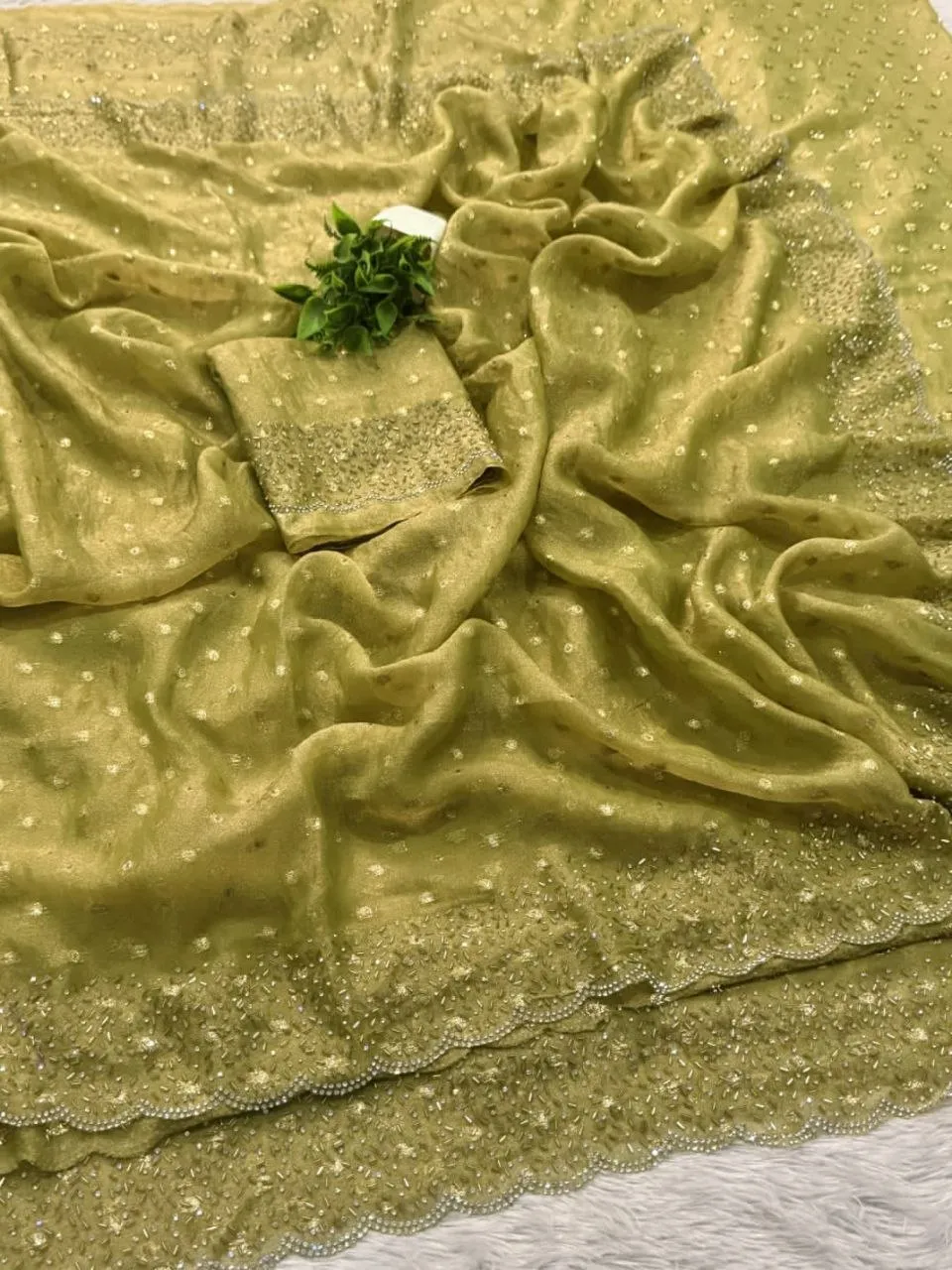 RC1 Butti Silk Jarkhan Work Party Wear Saree