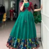 WMN 5014 Chanderi Zari Weaving Work Festive Gown Wholesale