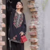 Deepika 6043 Rayon Thread Work Black Farshi Salwar Suit