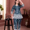AEA Cotton Printed Teal Co Ord Set Collection 2026