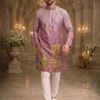 Kiara Killer Cotton Crochet Sequence Work Festival Kurta Wholesale