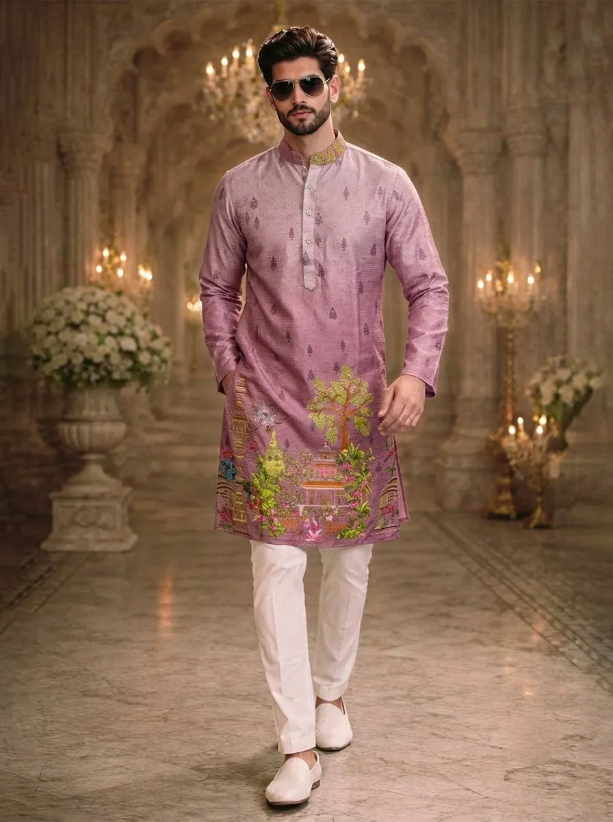 Kiara Killer Cotton Crochet Sequence Work Festival Kurta Wholesale
