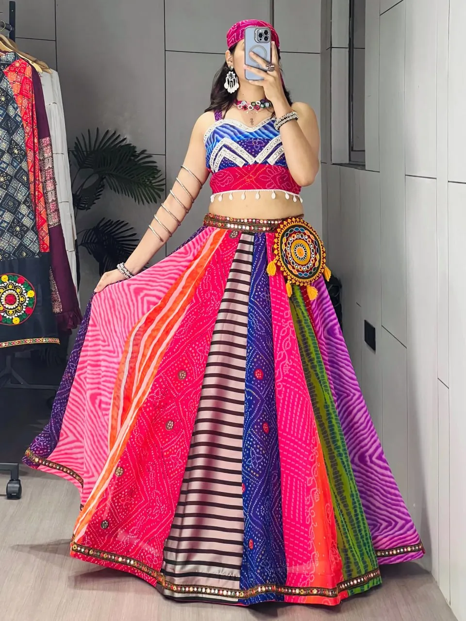 WMT 7705 Rangoli Georgette Navratri Garba Collection 2026