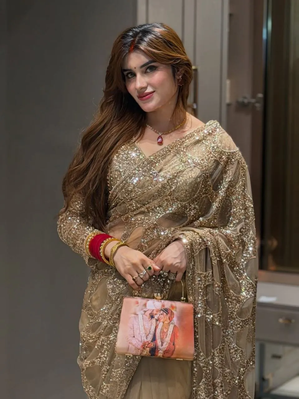 Tamanna 3489 Net Embroidery Work Bollywood Party Wear Saree