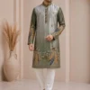 Launching Shyam Satin Embroidery Work Designer Festival Kurta Pajama 2026