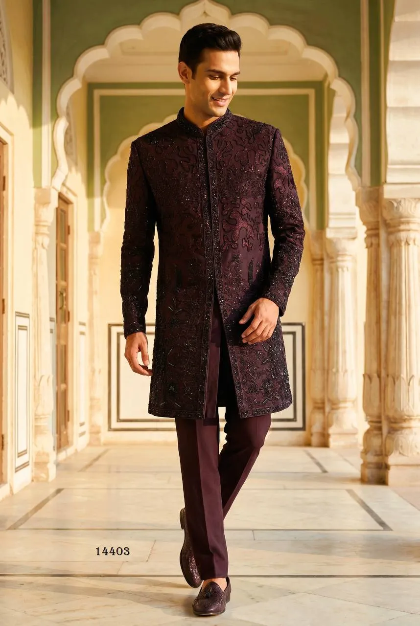 Shyam Armani Sequence Embroidery Work Wedding Outfit for Shrug