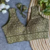 Ruhi kavya Silk Embroidery Sequence Work Wedding Readymade Blouse