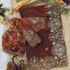SS1010 5591 Two tone Space Silk Sequence Embroidery Work Wholesale Market