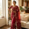 SS1010 5593 Fandy Chiffon Sequence Work Designer Saree Collection
