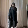 C585 1485 Roman Silk Embroidery Work Black Kurti Palazzo Dupatta Set