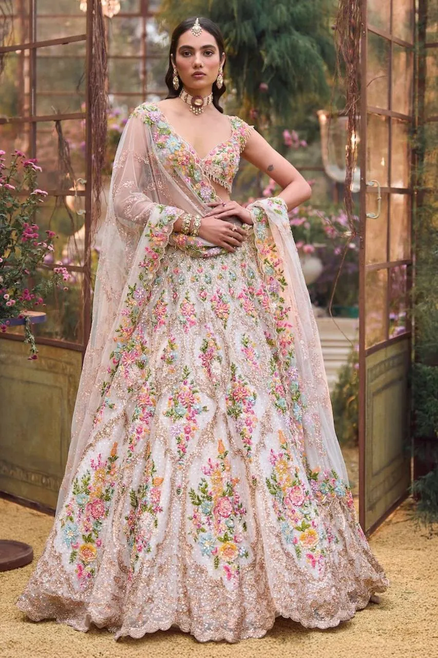 SBD 1862 Satin Silk Embroidery Sequence Work Trending Wedding Lehenga Choli