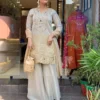 RRD Cosmos Embroidery Work Party Wear Sharara Suit