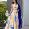 SWT 343 Jimmy Organza Printed Lehenga Choli Fashion