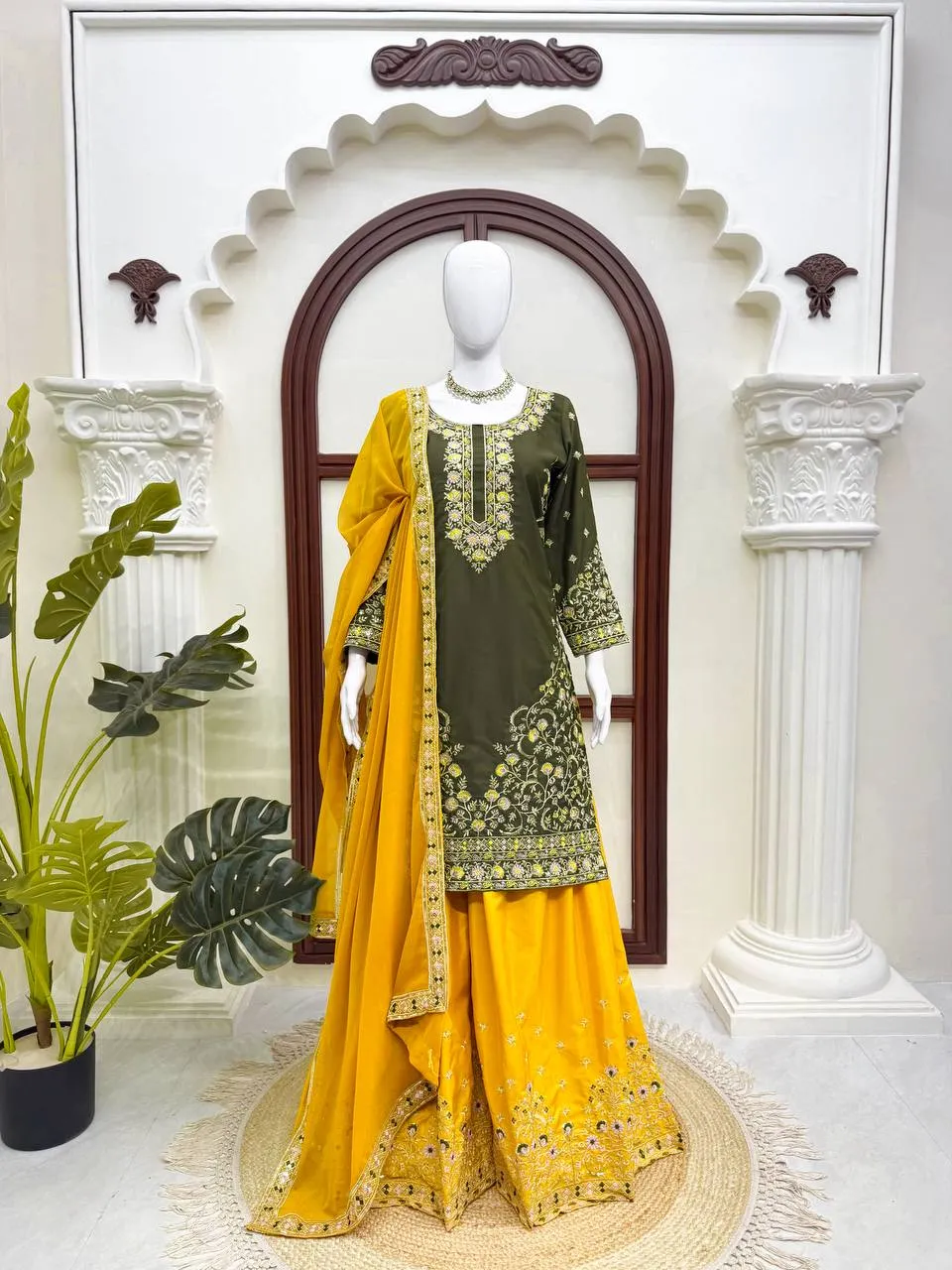 Deepika 6044 Crepe Thread Sequence Work Wedding Pakistani Collection