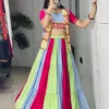 WMT 7708 Triveni Rayon Cotton Mirror Work Navratri Top Skirt With Jacket Collection