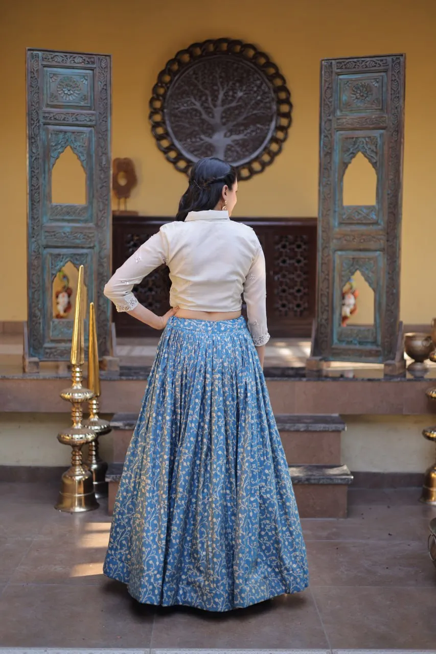 Stylish Moni 5070 Cosmos Embroidery Work Lehenga Blouse Wholesaler in Surat 2026