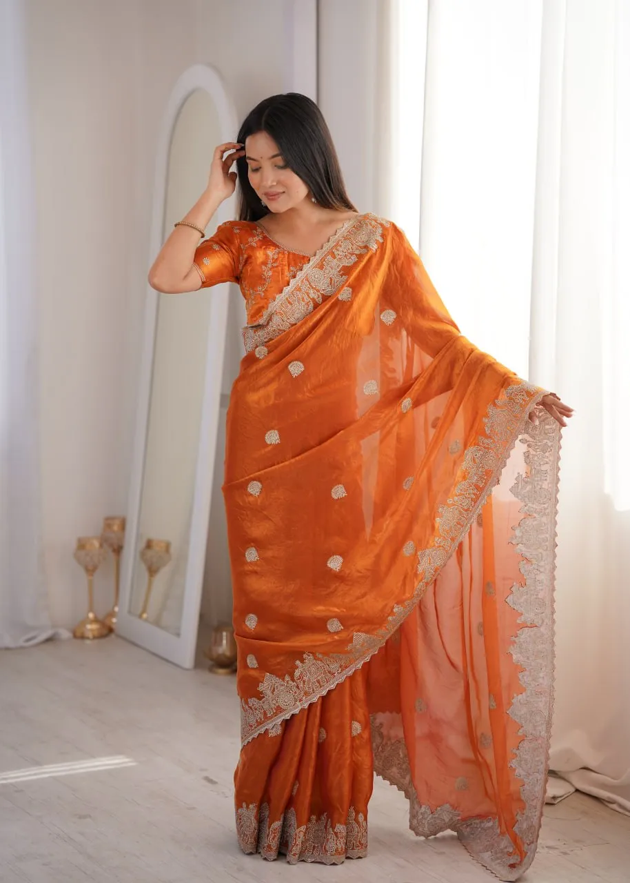 Mohini 8002 Fandy Zari Embroidery Work Party Wear Saree Online Shopping Surat