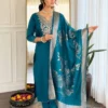 Stylish ATQ Cotton Reva Embroidery Sequence Work Readymade Dress Collection 2026