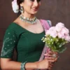 Nayra Coated Swarovski Work Stretchable Big Size Blouse Online Shopping Surat