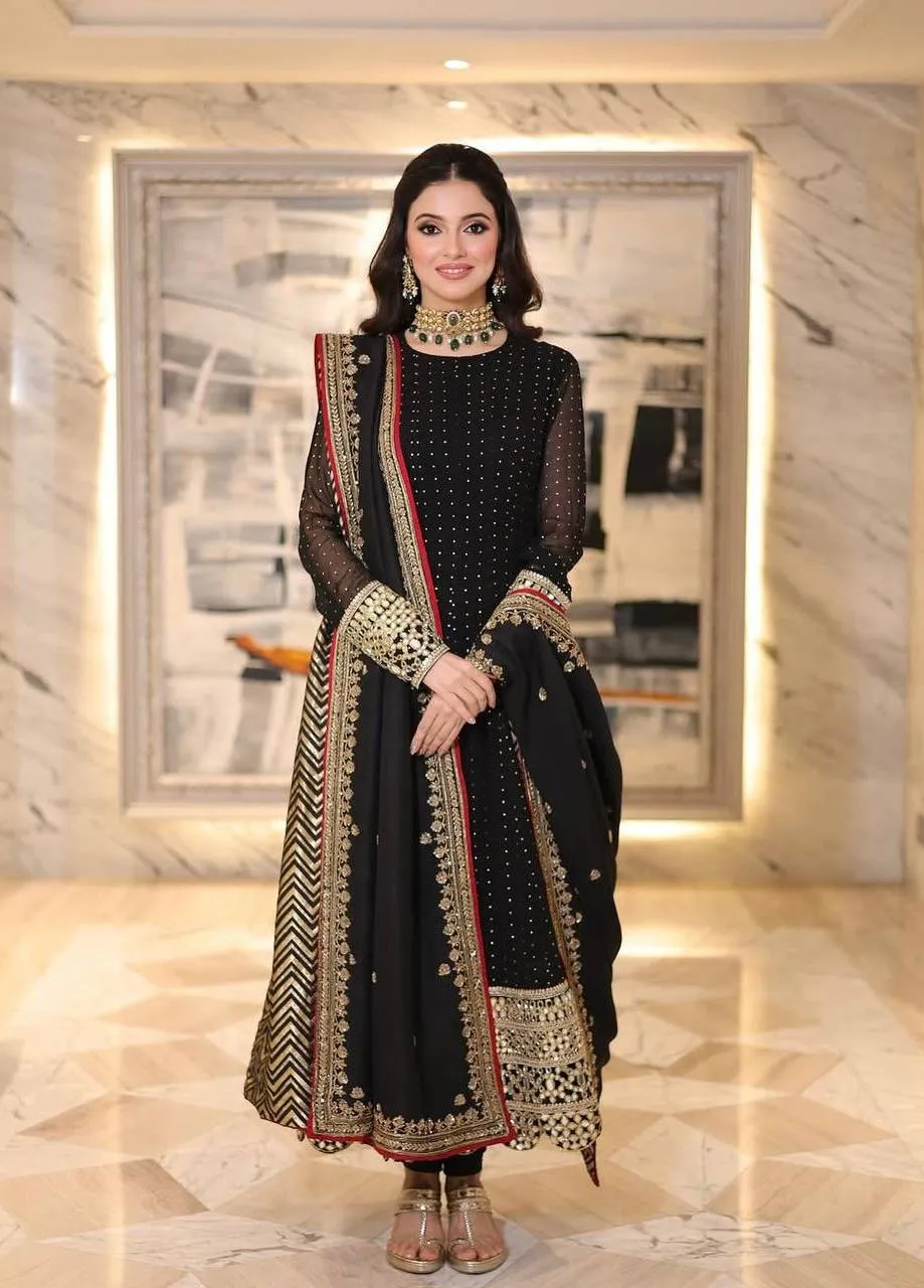STD 6127 Blooming Embroidery Zari Work Anarkali Festival Gown Supplier in Surat
