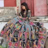C585 112 Muslin Cotton Mirror Work Navratri Garba Chaniya Choli