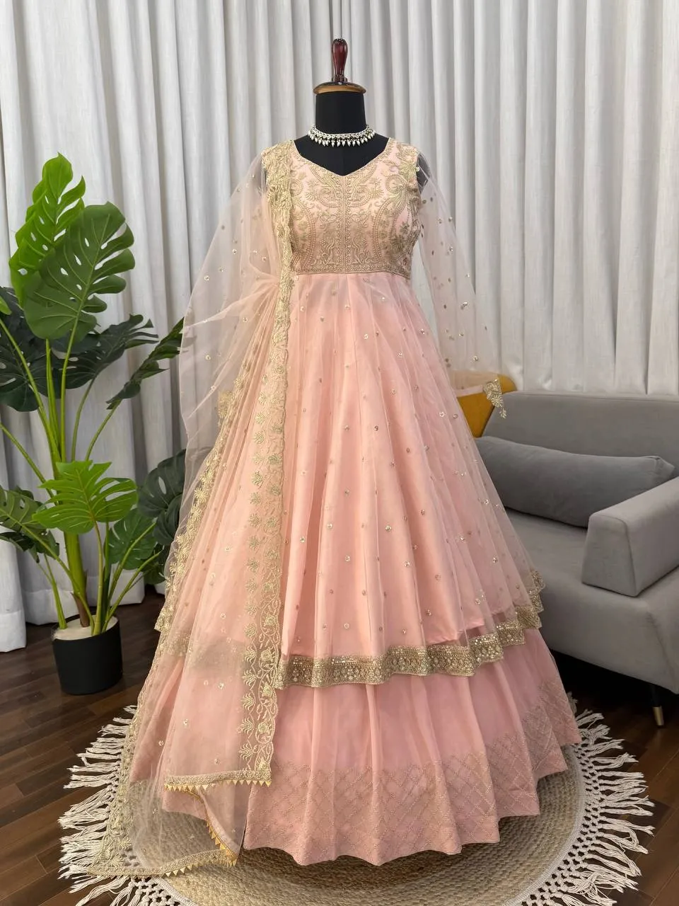 Deepika 5991 Georgette Sequence Work Wedding Gown Lehenga