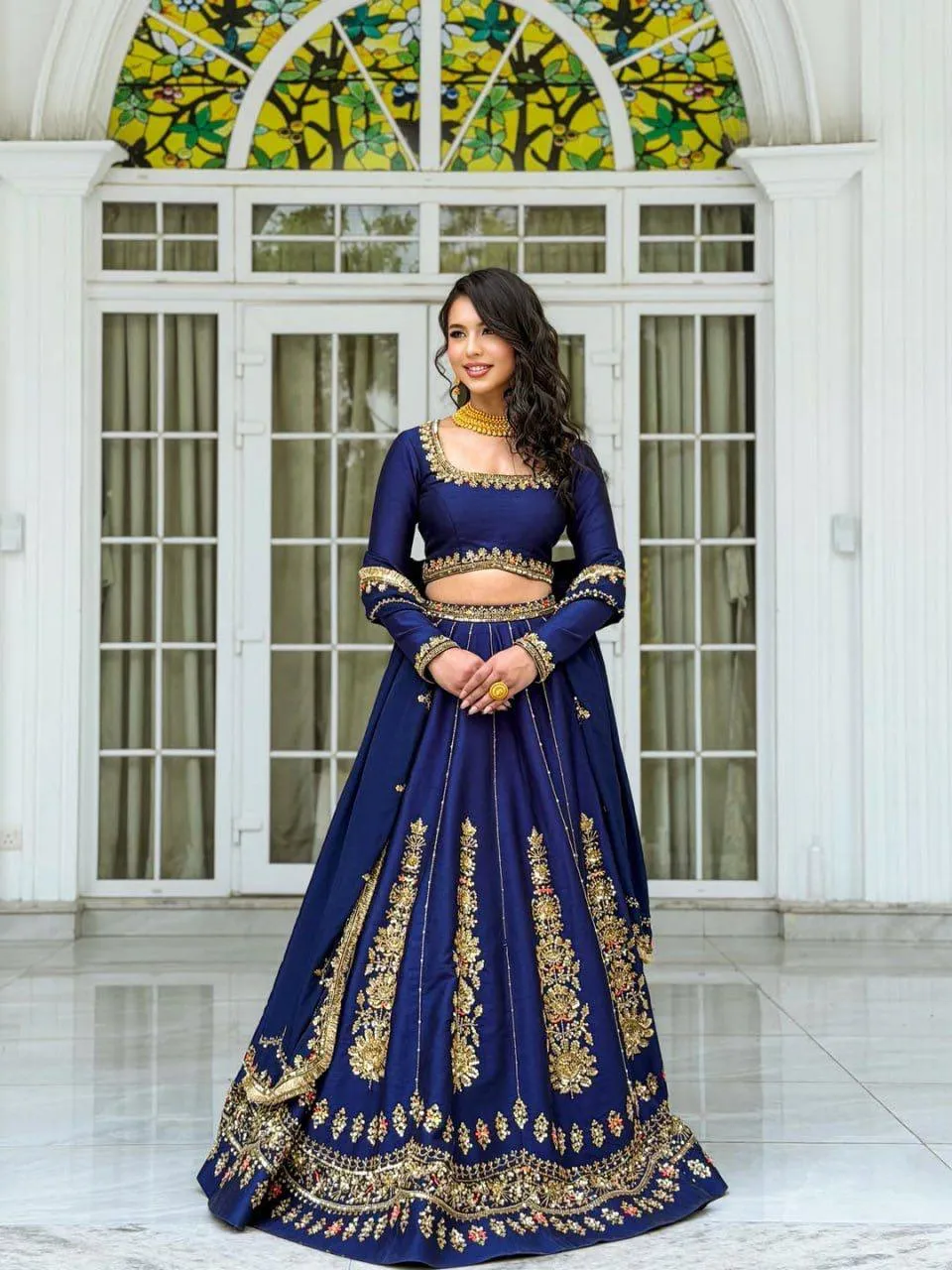 Deepika 405 Chinon Sequence Work Designer Party Wear Lehenga Choli