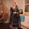 Sabina 1716 French Crepe Embroidery Work Festival Readymade Dress