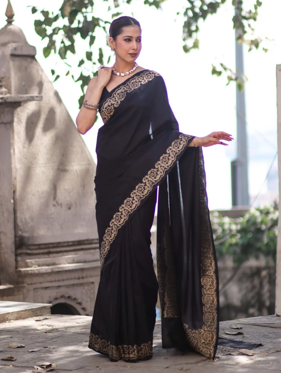 LFK 5361 Silk Zari Work Trending Banarasi Saree in Surat