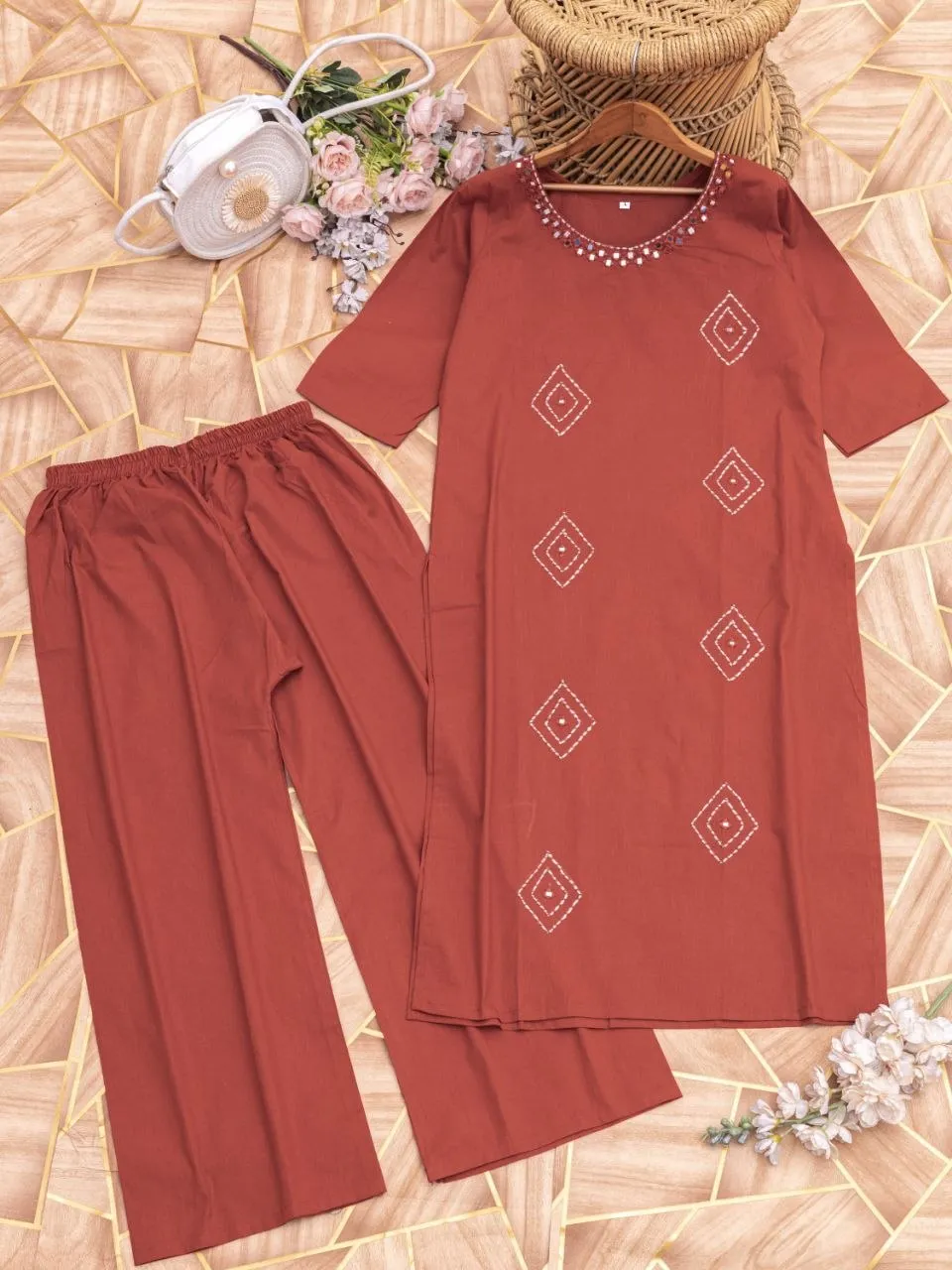 Stylish Kiara Cotton Daily Wear Kurti Palazzo Wholesale Market in Surat 2026