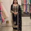 Sabina 1716 Georgette Embroidery Sequence Work Pakistani Kurti Pant Dupatta Set