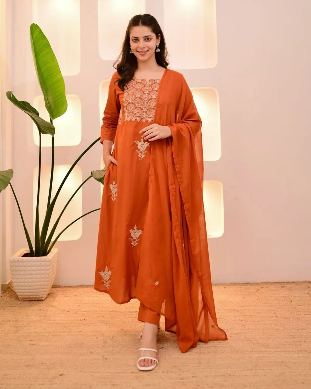 Zarin 58 Rayon Embroidery Work Readymade Suits Party Wear Collection
