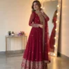 Sabina 546 Georgette Embroidery Sequence Work Party Wear Anarkali Gown