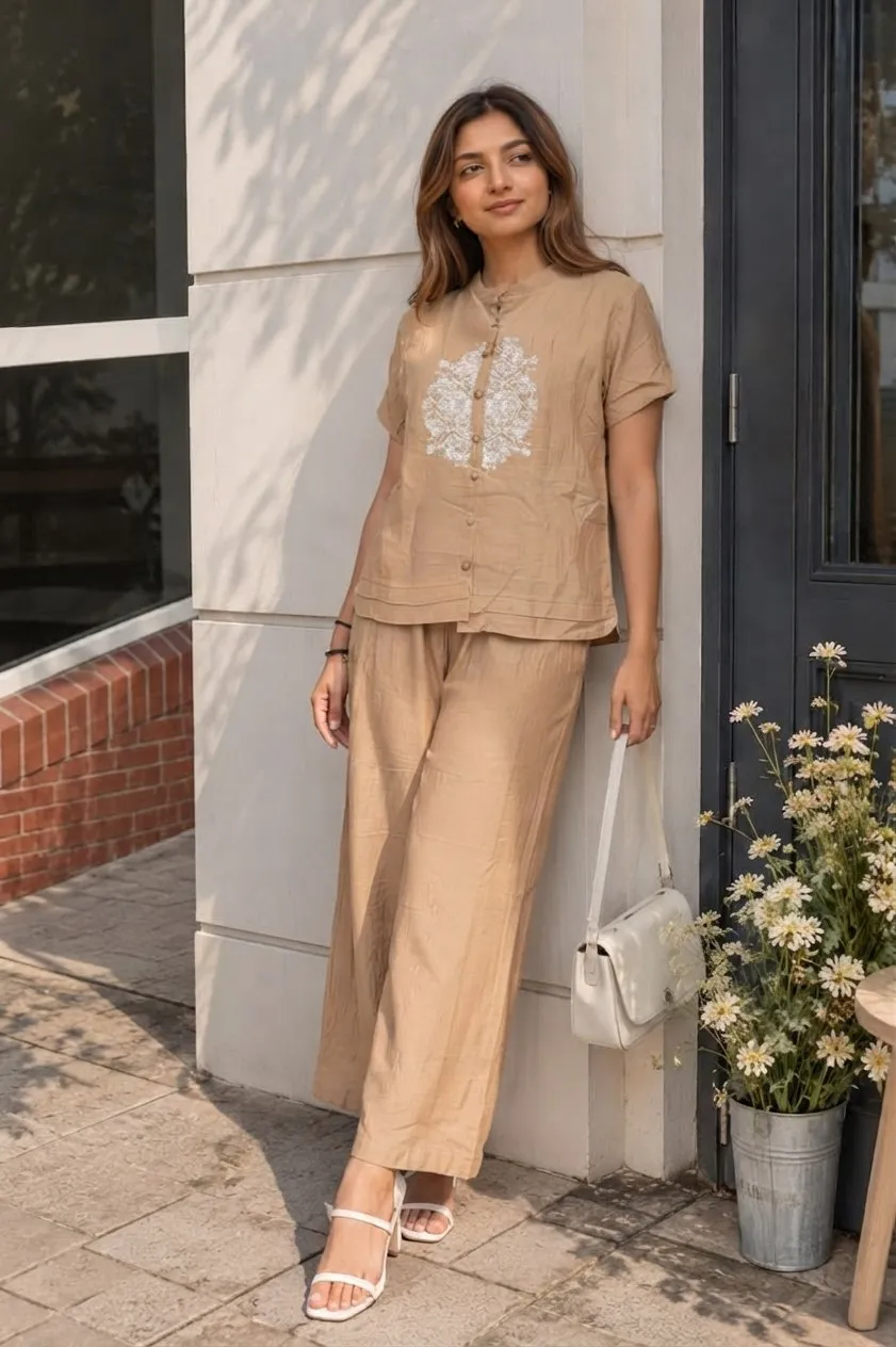 Launching Shiv 1018 Cotton Embroidery Office Wear Top Plazo Set Wholesale Market in Surat 2026