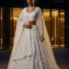SBD 1864 Butterfly Net Sequence Embroidery Work Wedding Wear Lehenga for Women