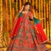 STD 6131 Pure Crepe Embroidery Festival Maxi Gown Supplier in Surat